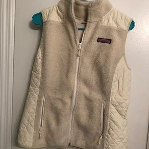 Vineyard Vines cream vest. Size small
